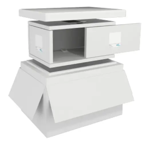 RTP 47,2-box 48H: Outer box and Shields twinwall plastic, insulation box EPS.